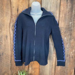EP Pro Navy Zip Up Cardigan - Size Medium
